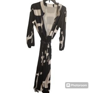 Black and White Jumpsuit Bold Print